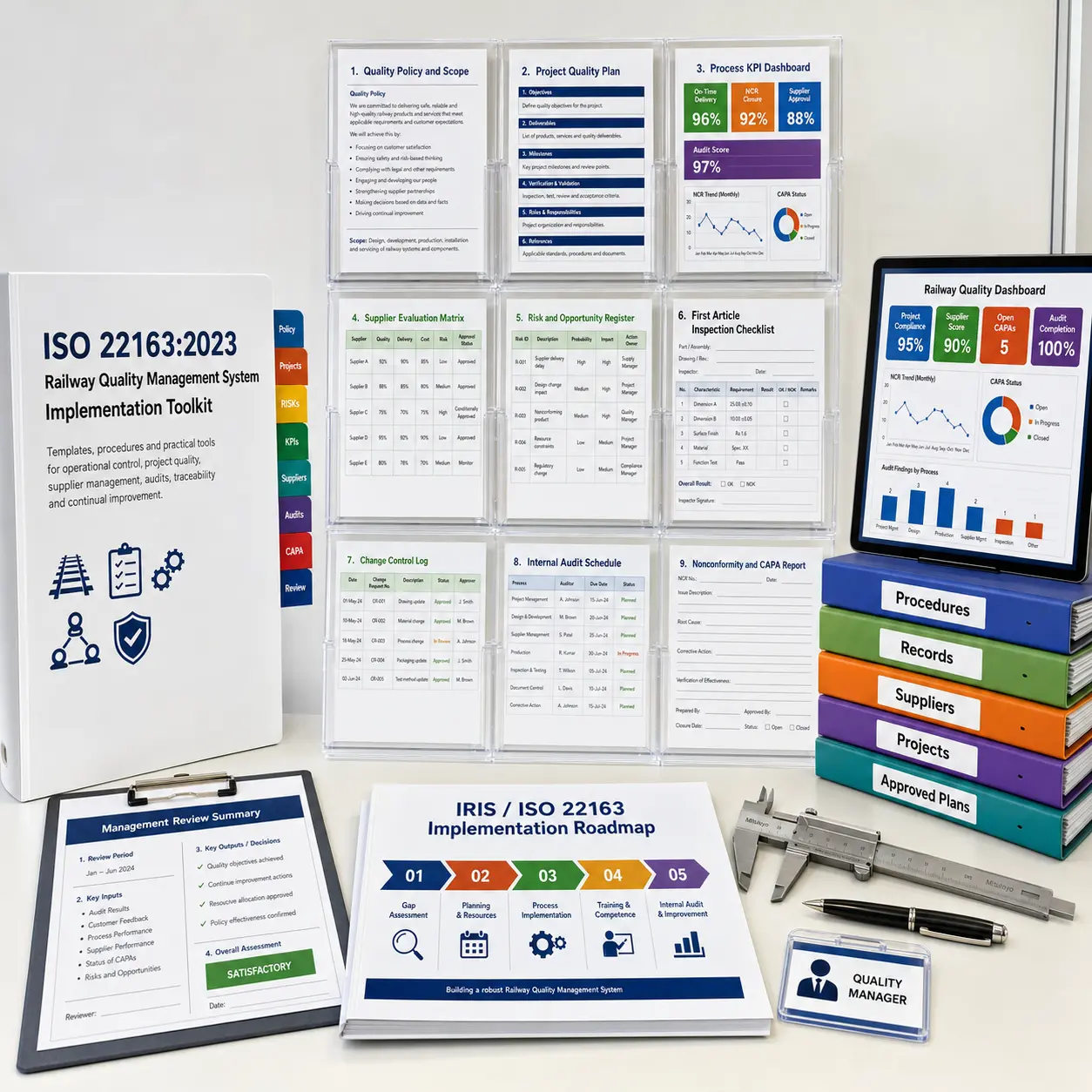 ISO 22163:2023 Railway Quality Management System Implementation Toolkit