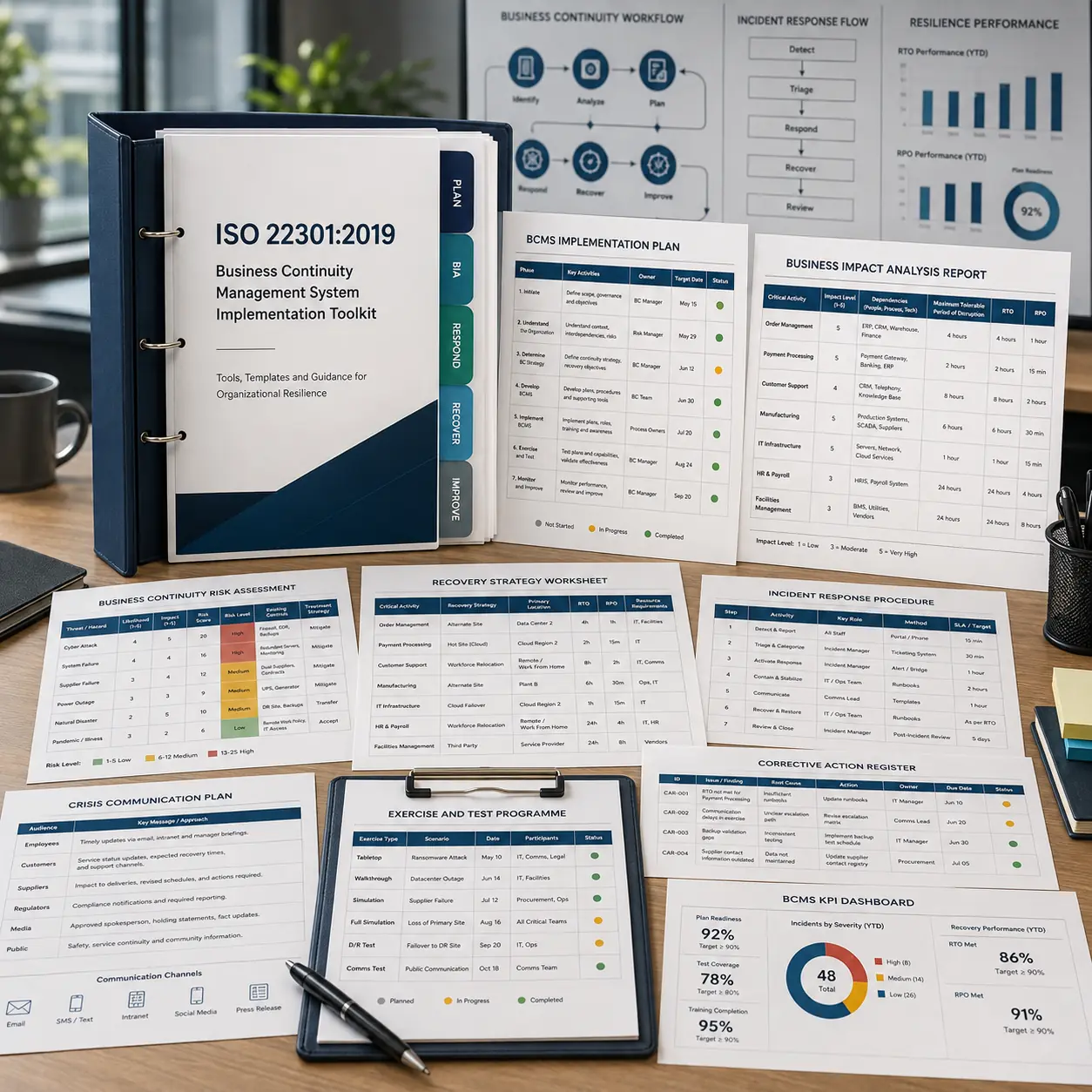 ISO 22301 Business Continuity Management System Implementation Toolkit