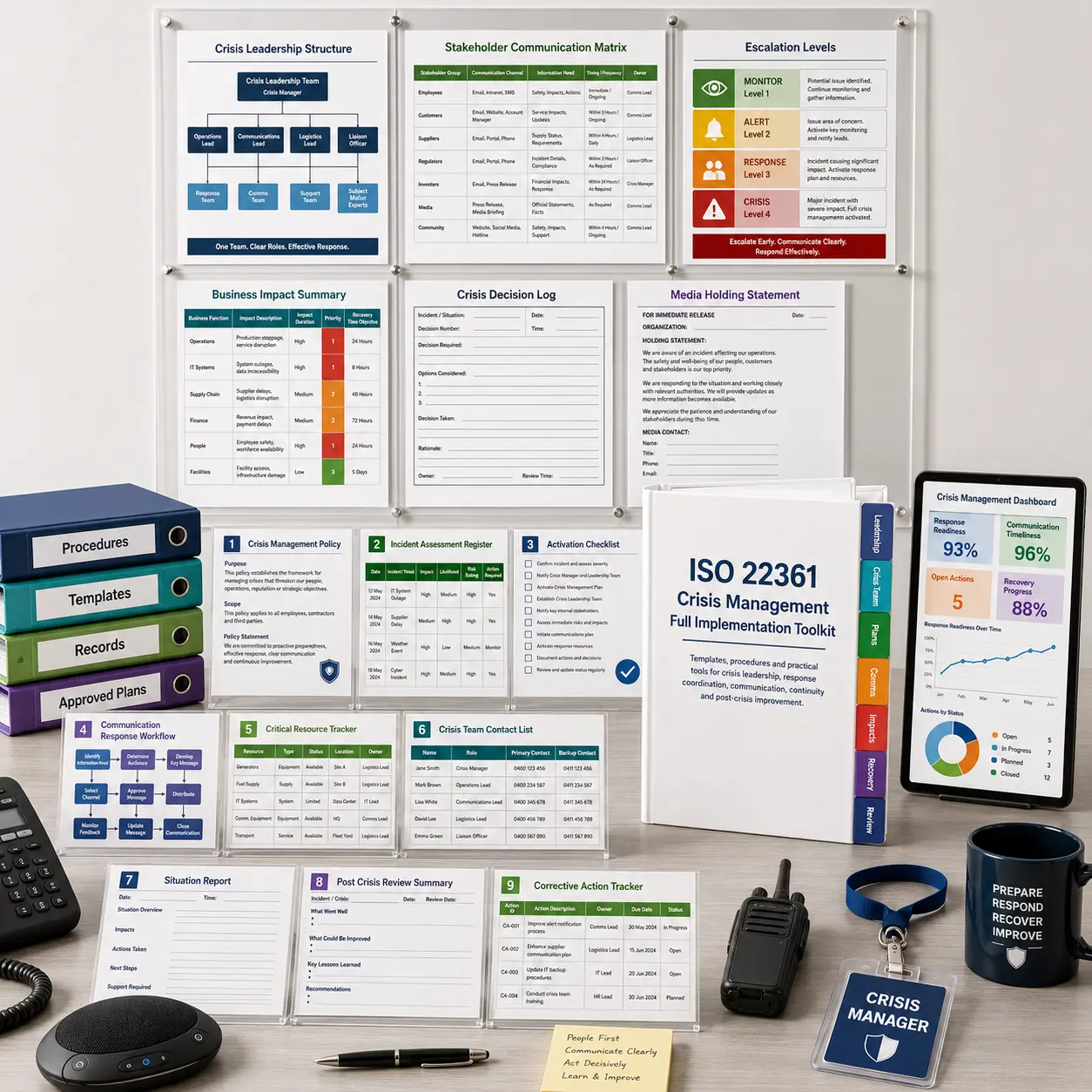 ISO 22361 Crisis Management Full Implementation Toolkit