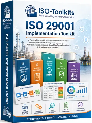 ISO 29001 Quality Management for Petroleum, Petrochemical and Natural Gas Industries Implementation Toolkits Cover