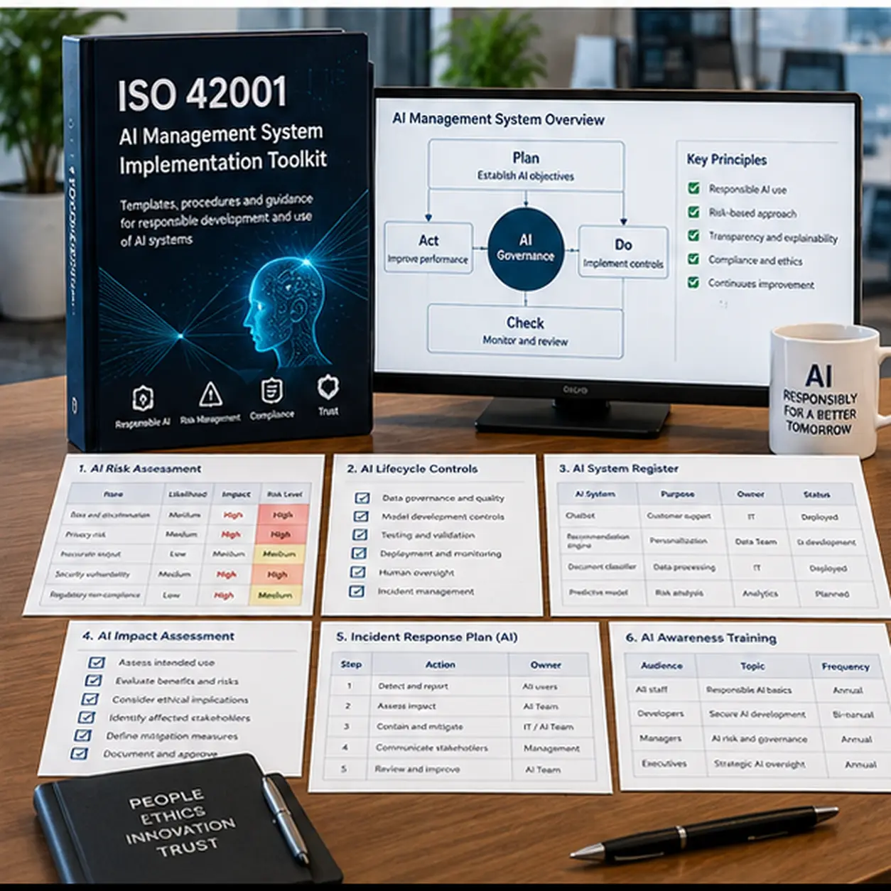 ISO/IEC 42001:2023 AI Management System AIMS Implementation Toolkit